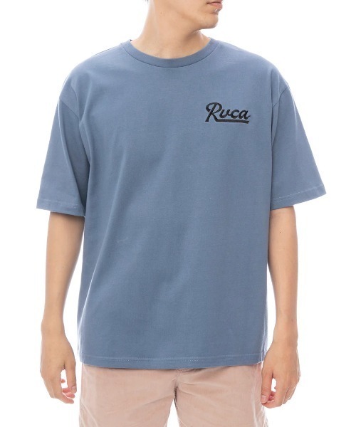 RVCA(ルーカ)の「RVCA メンズ SCRIPT SEALED SS Tシャツ 【2025年春夏モデル】/ルーカバックプリント半袖Tシャツ(Tシャツ/カットソー・メンズ・ブラック/ホワイト/グリーン系その他/ブルー系その他・SMALL/MEDIUM/LARGE/X-LARGE)」の14枚目の写真