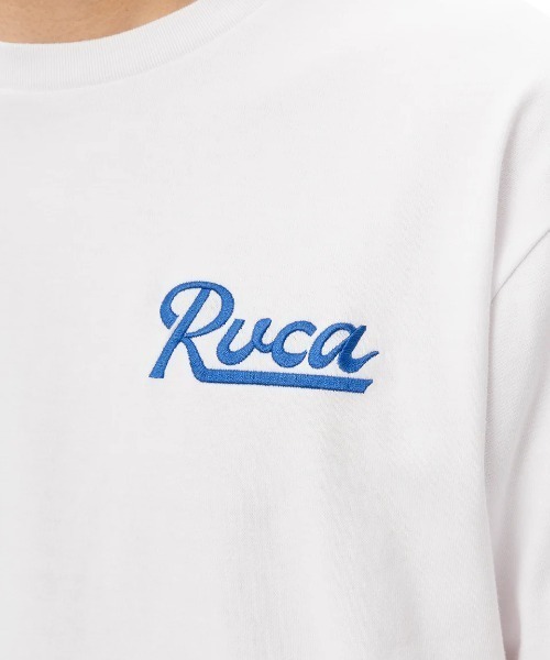 RVCA(ルーカ)の「RVCA メンズ SCRIPT SEALED SS Tシャツ 【2025年春夏モデル】/ルーカバックプリント半袖Tシャツ(Tシャツ/カットソー・メンズ・ブラック/ホワイト/グリーン系その他/ブルー系その他・SMALL/MEDIUM/LARGE/X-LARGE)」の6枚目の写真