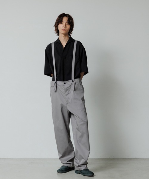 ADAM ET ROPE'(アダムエロペ)の「【WEB限定】リネンライク フロントタック スキッパーシャツ / 防シワ / ユニセックス(シャツ/ブラウス・メンズ・オフホワイト/ブラウン系その他2/ブラック・M/L)」の16枚目の写真