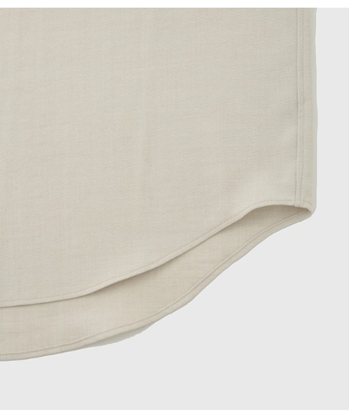 ADAM ET ROPE'(アダムエロペ)の「【WEB限定】リネンライク フロントタック スキッパーシャツ / 防シワ / ユニセックス(シャツ/ブラウス・メンズ・オフホワイト/ブラウン系その他2/ブラック・M/L)」の12枚目の写真