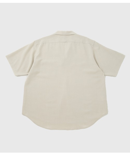 ADAM ET ROPE'(アダムエロペ)の「【WEB限定】リネンライク フロントタック スキッパーシャツ / 防シワ / ユニセックス(シャツ/ブラウス・メンズ・オフホワイト/ブラウン系その他2/ブラック・M/L)」の13枚目の写真