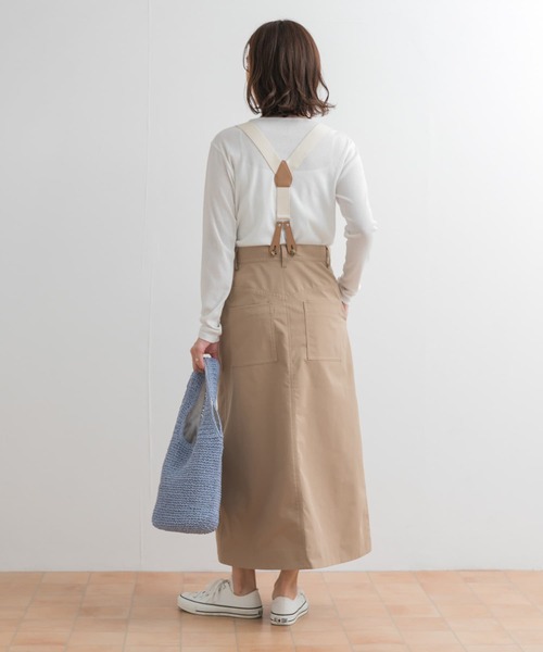 URBAN RESEARCH DOORS（アーバンリサーチドアーズ）の「サスペンダートラペーズスカート（スカート・レディース・ネイビー/ベージュ・MEDIUM）」の18枚目の写真