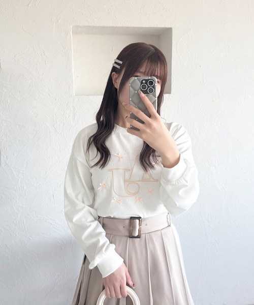 apres jour(アプレジュール)の「アソートリボンロンT(Tシャツ/カットソー・レディース・ブルー/オレンジ/イエロー/ピンク・フリー/X-LARGE)」の20枚目の写真