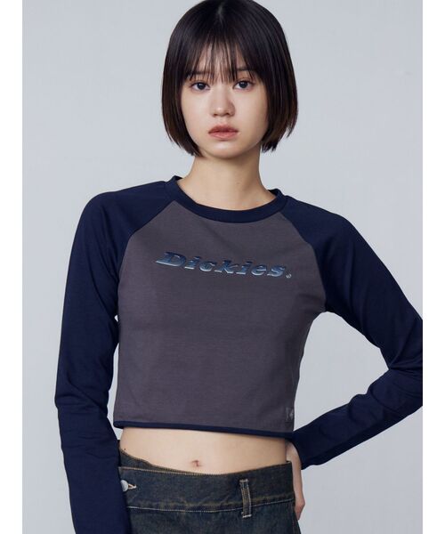 tシャツ 「Dickies別注」ラグラングラデーショントップ レディース Dickies別注】ラグラングラデーショントップ（Tシャツ