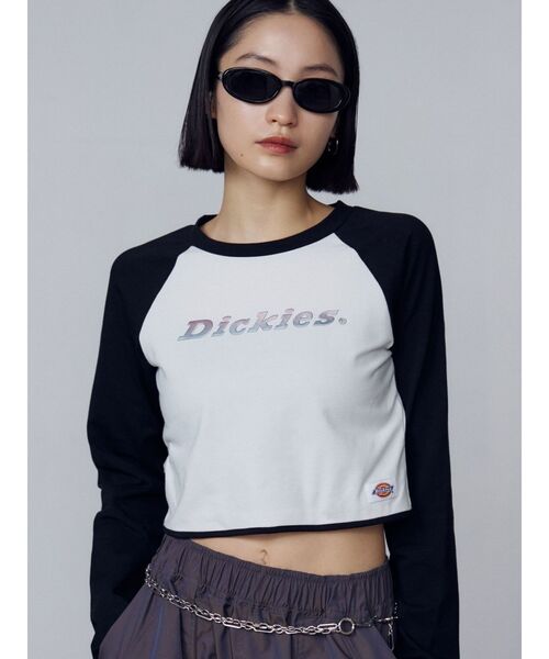 tシャツ 「Dickies別注」ラグラングラデーショントップ レディース Dickies別注】ラグラングラデーショントップ（Tシャツ