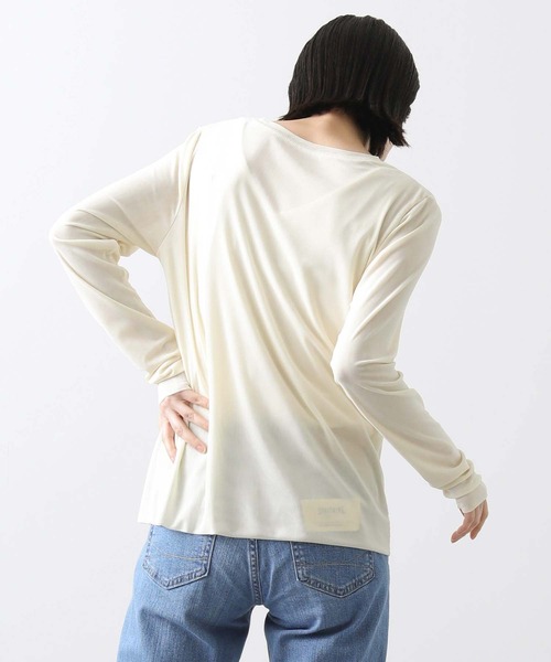 Gready Brilliant(グレディブリリアン)の「2重マイクロチュールカットソー(Tシャツ/カットソー・レディース・オフホワイト/ブラック・FREE)」の14枚目の写真