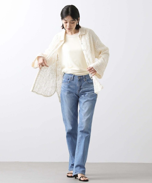 Gready Brilliant(グレディブリリアン)の「2重マイクロチュールカットソー(Tシャツ/カットソー・レディース・オフホワイト/ブラック・FREE)」の9枚目の写真