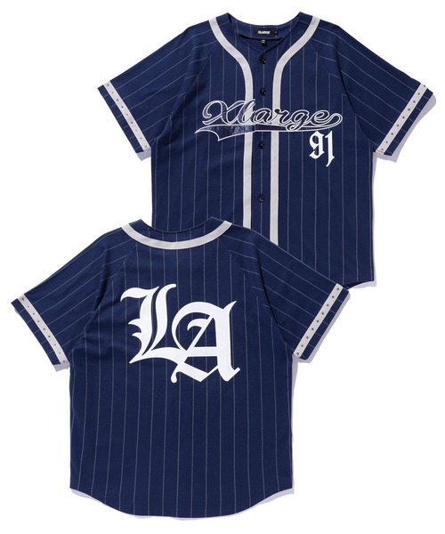 セール】STUDDED BASEBALL JERSEY（Tシャツ/カットソー）｜XLARGE