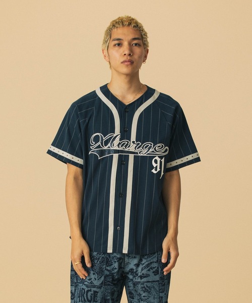 セール】STUDDED BASEBALL JERSEY（Tシャツ/カットソー）｜XLARGE