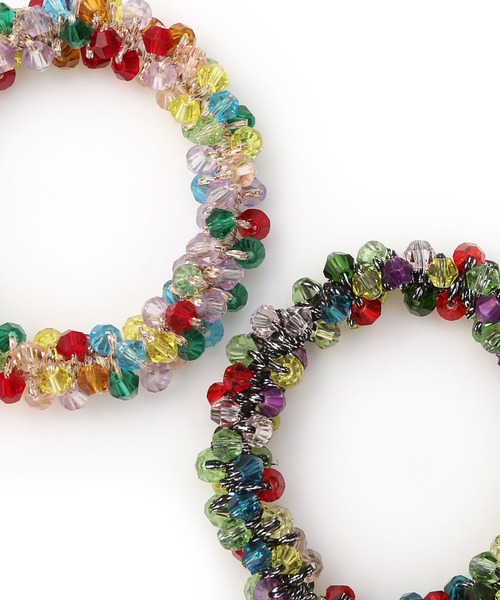 セール】カラフルスリムビーズシュシュ（シュシュ）｜colleca la