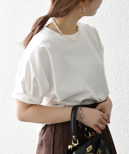 SHIPS for women / シップスウィメン SHIPS any:〈UVカット/接触冷感/吸水速乾/洗濯機可能〉USAコットン ツイスト TEE SHIPS any:〈UVカット/接触冷感/吸水速乾/洗濯機可能〉USA