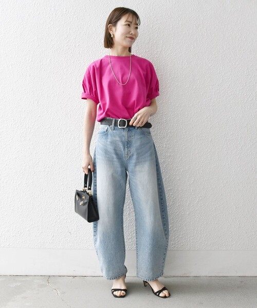 tシャツ SHIPS any:「UVカット/接触冷感/吸水速乾/洗濯機可能」USAコットン ツイスト TEE レディース SHIPS any:〈UVカット/接触冷感/吸水速乾/洗濯機可能〉USA
