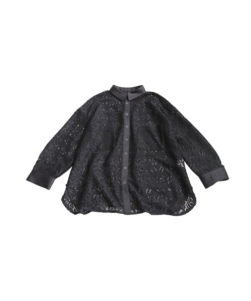 antiqua(アンティカ)の「ブロックレースシャツ(シャツ/ブラウス・レディース・ホワイト/ブラック・ONESIZE)」の20枚目の写真