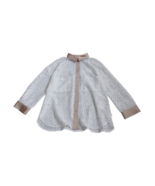 antiqua(アンティカ)の「ブロックレースシャツ(シャツ/ブラウス・レディース・ホワイト/ブラック・ONESIZE)」の19枚目の写真