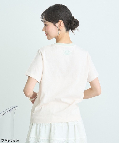 earth music&ecology(アースミュージックアンドエコロジー)の「miffy/earth Rose ringer Tee(Tシャツ/カットソー・レディース・クリーム/ネイビー・FREE)」の13枚目の写真
