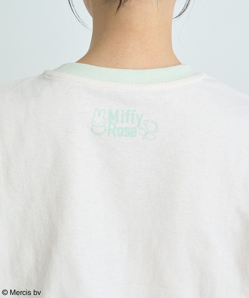 earth music&ecology(アースミュージックアンドエコロジー)の「miffy/earth Rose ringer Tee(Tシャツ/カットソー・レディース・クリーム/ネイビー・FREE)」の19枚目の写真