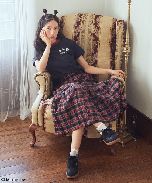 earth music&ecology(アースミュージックアンドエコロジー)の「miffy/earth Rose ringer Tee(Tシャツ/カットソー・レディース・クリーム/ネイビー・FREE)」の9枚目の写真