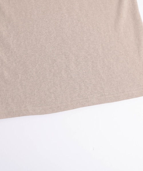 SUGAR BISKET(シュガービスケット)の「ロングスリーブTシャツ&タンクトップ(Tシャツ/カットソー・レディース・ベージュ/グレー/ホワイト/ブラック・フリー)」の10枚目の写真