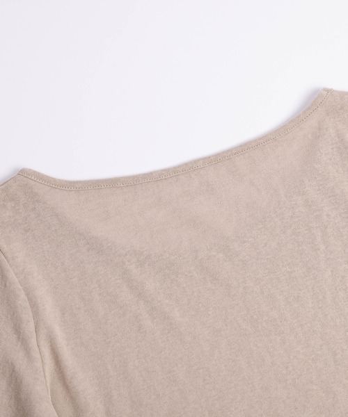 SUGAR BISKET(シュガービスケット)の「ロングスリーブTシャツ&タンクトップ(Tシャツ/カットソー・レディース・ベージュ/グレー/ホワイト/ブラック・フリー)」の12枚目の写真