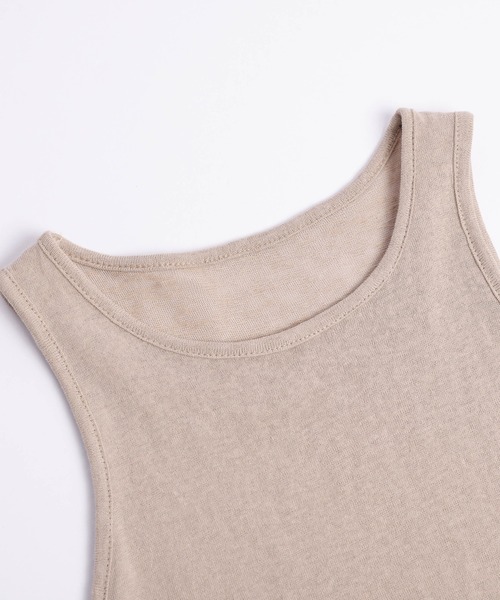 SUGAR BISKET(シュガービスケット)の「ロングスリーブTシャツ&タンクトップ(Tシャツ/カットソー・レディース・ベージュ/グレー/ホワイト/ブラック・フリー)」の18枚目の写真