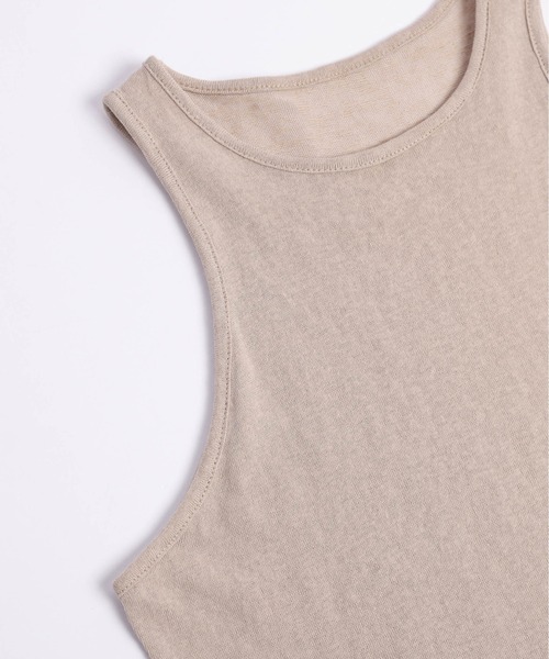 SUGAR BISKET(シュガービスケット)の「ロングスリーブTシャツ&タンクトップ(Tシャツ/カットソー・レディース・ベージュ/グレー/ホワイト/ブラック・フリー)」の19枚目の写真