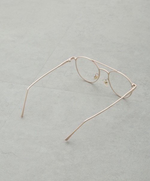 NANO universe（ナノユニバース）の「ツインブリッジラウンドサングラス（サングラス・レディース・シルバー/ゴールド・FREE）」の7枚目の写真