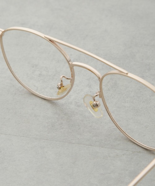 NANO universe（ナノユニバース）の「ツインブリッジラウンドサングラス（サングラス・レディース・シルバー/ゴールド・FREE）」の8枚目の写真