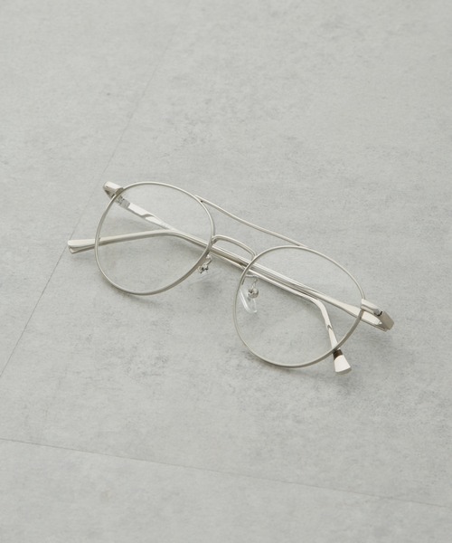 NANO universe（ナノユニバース）の「ツインブリッジラウンドサングラス（サングラス・レディース・シルバー/ゴールド・FREE）」の3枚目の写真