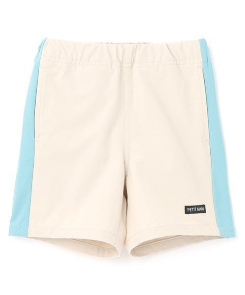 petit main（プティマイン）の「【水陸両用】サイドラインハーフパンツ（スイムグッズ・キッズ・サックスブルー/ダークブルー/ライトベージュ・80ｃｍ/110cm/100cm/120cm/90cm/130cm）」の2枚目の写真