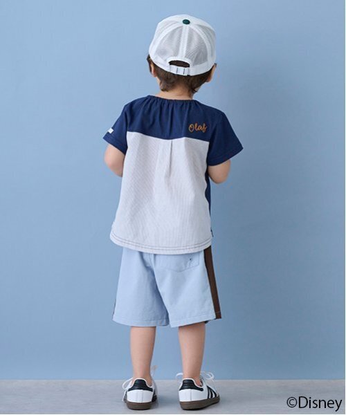 petit main（プティマイン）の「【水陸両用】サイドラインハーフパンツ（スイムグッズ・キッズ・サックスブルー/ダークブルー/ライトベージュ・80ｃｍ/110cm/100cm/120cm/90cm/130cm）」の8枚目の写真