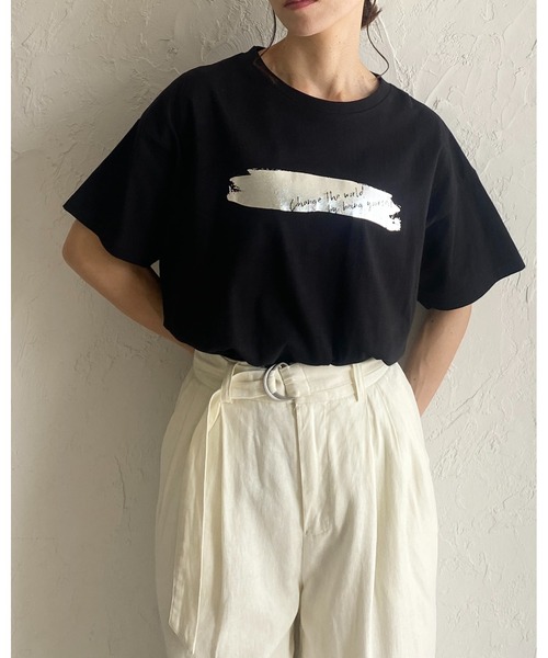 LGB ホワイト 貝殻プリント Tシャツ 半袖　size 0 楽天市場】【中古】【古着】 Bershka 半袖 プリント Tシャツ S