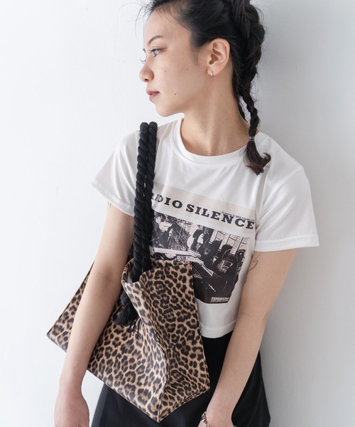 GYDA(ジェイダ)の「GYDA(ジェイダ) / ショッパー風フェイクレザートートバッグ A4対応 GY-B192 FAKE LEATHER(トートバッグ・レディース・レオパード/ブラック・FREE)」の19枚目の写真