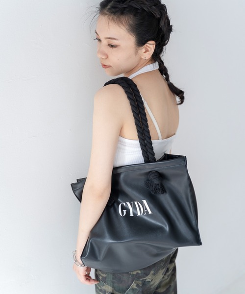 GYDA(ジェイダ) / ショッパー風フェイクレザートートバッグ A4