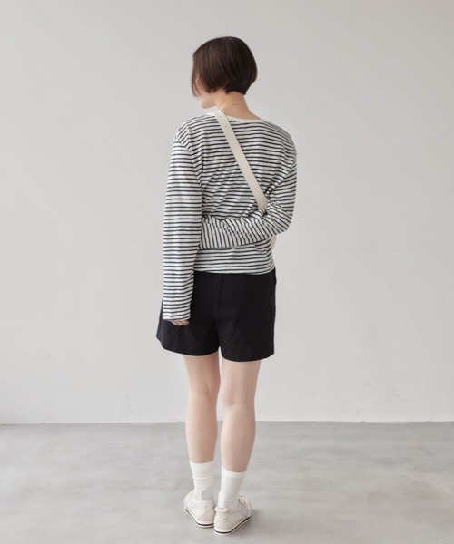 full/fill.(フルフィル)の「ロングスリーブボーダーT(Tシャツ/カットソー・レディース・イエロー/ネイビー・FREE)」の15枚目の写真
