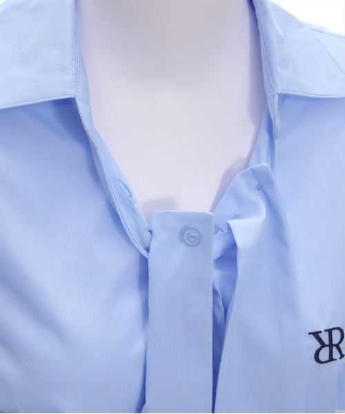 clear（クリア）の「ビッグリボンワンポイント刺繍半袖ブラウス[オフィスカジュアル 着回し抜群 大人 ガーリー]（シャツ/ブラウス・レディース・ピンク/サックスブルー/オフホワイト・F）」の18枚目の写真