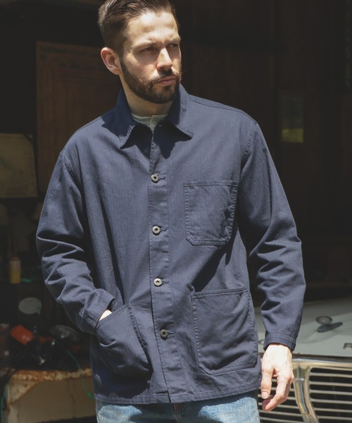 40s イギリス軍  Navy ブルードリル カバーオール 40's 50's BOLENIUM Super Overalls ブリティッシュ ワークジャケット