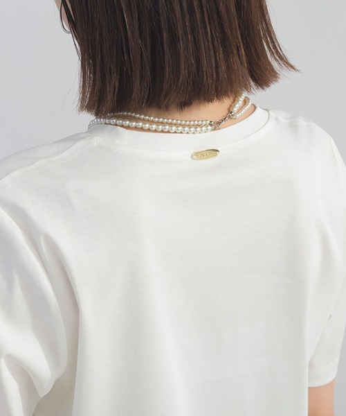 PICCIN(ピッチン)の「ロゴプレート付きTシャツ(Tシャツ/カットソー・レディース・ブラック/オフホワイト・M)」の17枚目の写真