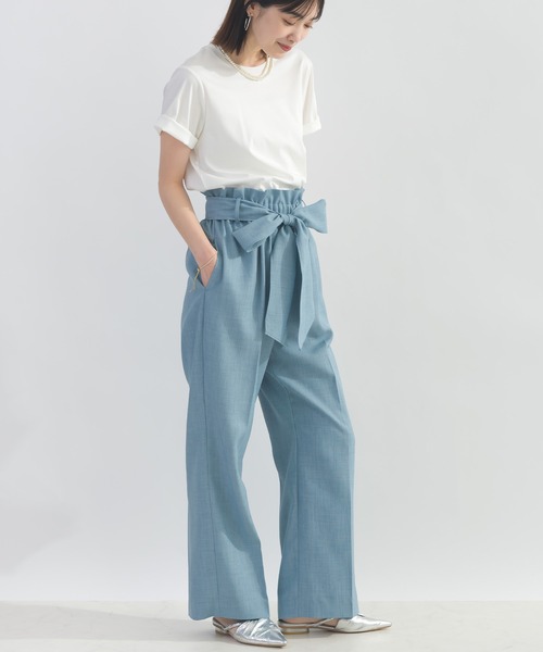 PICCIN(ピッチン)の「ロゴプレート付きTシャツ(Tシャツ/カットソー・レディース・ブラック/オフホワイト・M)」の8枚目の写真