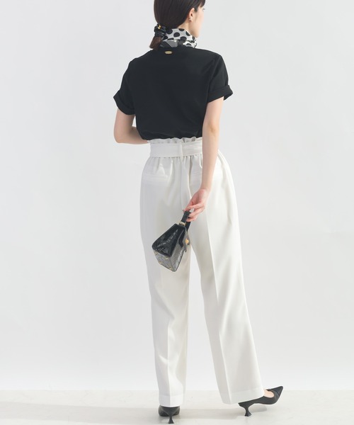 PICCIN(ピッチン)の「ロゴプレート付きTシャツ(Tシャツ/カットソー・レディース・ブラック/オフホワイト・M)」の15枚目の写真
