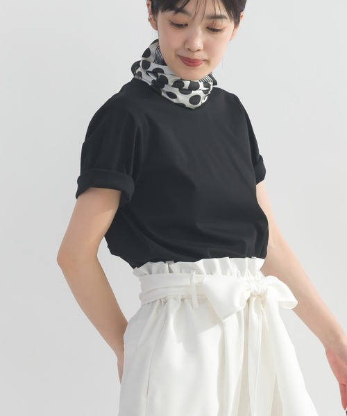 PICCIN(ピッチン)の「ロゴプレート付きTシャツ(Tシャツ/カットソー・レディース・ブラック/オフホワイト・M)」の11枚目の写真