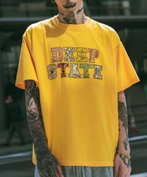 Tシャツ/カットソー（ゴールド/金色系・前面プリント