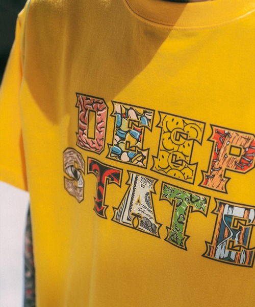Subciety(サブサエティ)の「Deep state tee(Tシャツ/カットソー・メンズ・ゴールド/ブラック/ホワイト・SMALL/MEDIUM/LARGE/X-LARGE/XX-LARGE)」の14枚目の写真