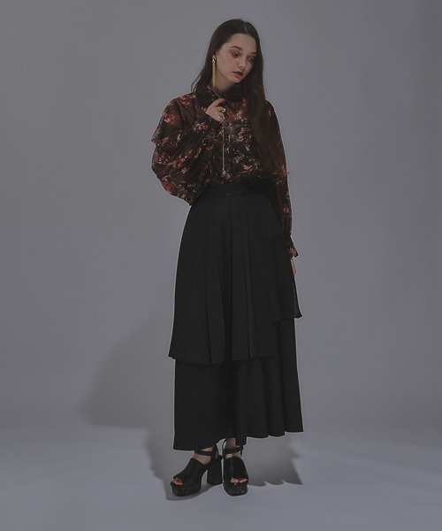 HARE（ハレ）の「ARTflowerシアーシャツ(HARE)（シャツ/ブラウス・レディース・ブルー系その他/オレンジ系その他/ライトグレー/ブラック/パープル/ピンク/ネイビー・FREE）」の13枚目の写真