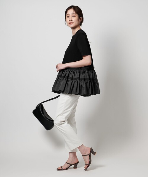 UNITED ARROWS ニット セーター エンブロ ティアードコンビ