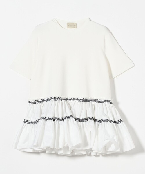 UA エンブロ ティアードコンビ ショートスリーブ ニット新品タグ付き セール】エンブロ ティアードコンビ ショートスリーブ ニット