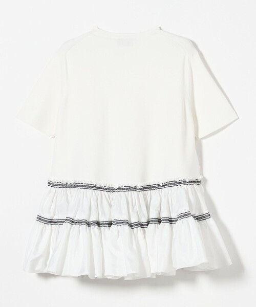 ユナイテッドアローズ　エンブロ　ティアードコンビ　ハーフスリーブニット　半袖 セール】エンブロ ティアードコンビ ショートスリーブ ニット