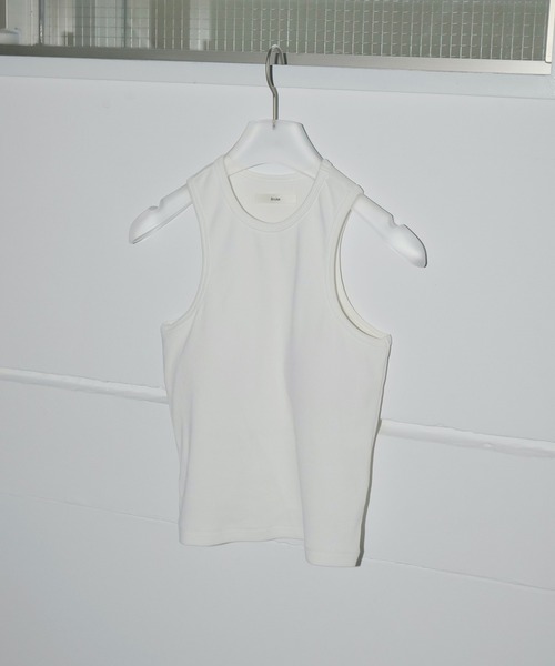 anuke(アンヌーク)の「Padin Americansleeve Tanktop(タンクトップ・レディース・ブラウン/ホワイト/ミント/ブラック・FREE)」の2枚目の写真