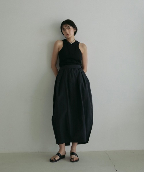 anuke(アンヌーク)の「Padin Americansleeve Tanktop(タンクトップ・レディース・ブラウン/ホワイト/ミント/ブラック・FREE)」の17枚目の写真
