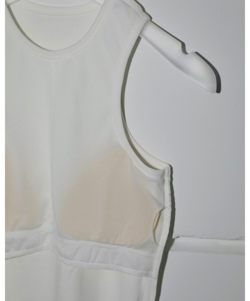 anuke(アンヌーク)の「Padin Americansleeve Tanktop(タンクトップ・レディース・ブラウン/ホワイト/ミント/ブラック・FREE)」の8枚目の写真