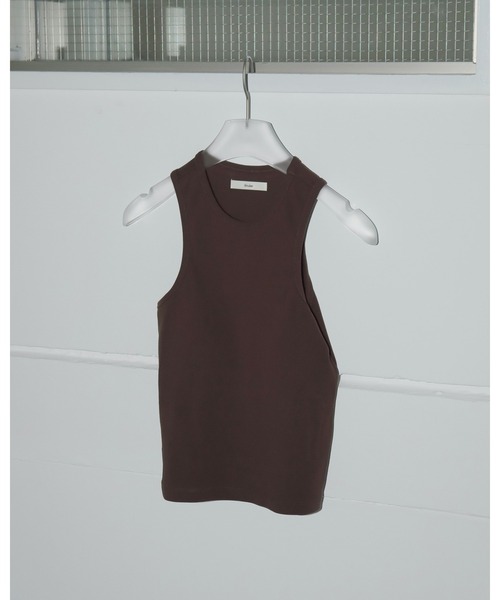 anuke(アンヌーク)の「Padin Americansleeve Tanktop(タンクトップ・レディース・ブラウン/ホワイト/ミント/ブラック・FREE)」の5枚目の写真
